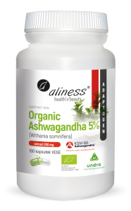 ALINESS ORGANIC ASHWAGANDHA 5 % KSM-66 100CAPS