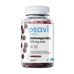 OSAVI ASHWAGANDHA 375MG ŻELKI 90 GUMMIES WIŚNIA