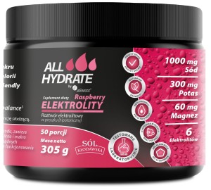 ALLHYDRATE ELEKTROLITY RASPBERRY 305 G