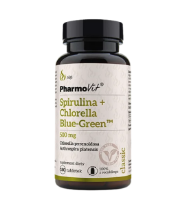 PHARMOVIT SPIRULINA CHLORELLA BLUE-GREEN 180KAPS