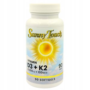 UA SUNNY TOUCH D3 10000 K2 200MCG 90 SOFTGELS