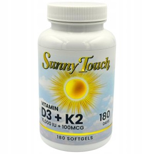 UA SUNNY TOUCH D3 10000 K2 100MCG 180 SOFTGELS