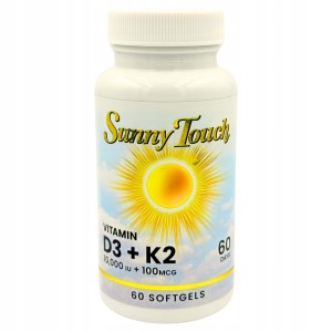 UA SUNNY TOUCH D3 10000 K2 200MCG 60 SOFTGELS