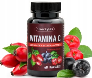 SKOCZYLAS WITAMINA C TRIO RÓŻA, ARONIA, ACER 60KAP