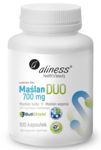 ALINESS MAŚLAN DUO 700MG WAPNIA+SODU 100 VEGE CAPS