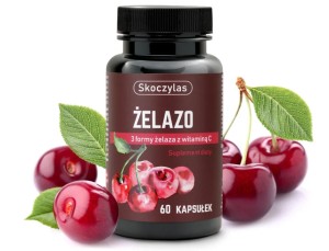 SKOCZYLAS ŻELAZO 3 FORMY. WIŚNIA. WIT.C