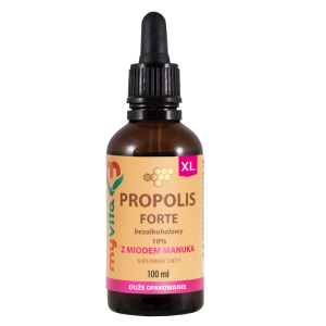 MYVITA PROPOLIS KROPLE BEZ ALKO 10% Z MANUKĄ 100ML