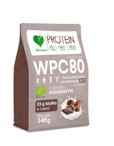 BEORGANIC BIAŁKO SERWATKOWE WPC 80 KAKAO BIO 345G