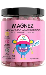 MYVITA ŻELKI NATURLNE MAGNEZ 60SZT