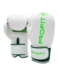 PROFIT RĘKAWICE BOKSERSKIE BOLT WHITE NEON GREEN