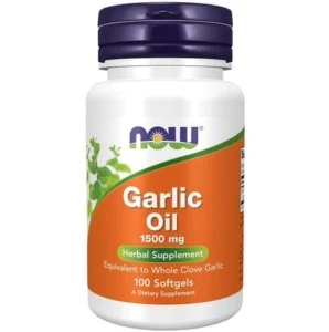 NOW FOOODS GARLIC OIL 1500MG 100SOFTGELS