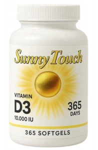 UA SUNNY TOUCH D3 10000 K2 200MCG 365 SOFTGELS