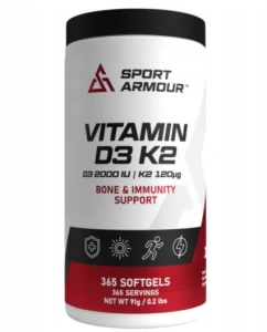 SPORT ARMOUR VITAMIN D3+K2 365 SOFTGELS