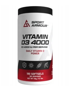 SPORT ARMOUR VITAMIN D3 4000 180SOFTGELS