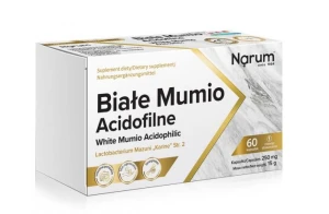 NARUM MUMIO BIAŁE ACIDOFILNE 250MG 60KAPS