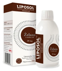 LIPOSOL LIPOSOMALNE ŻELAZO 20MG 250ML SMAK COLI