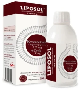 LIPOSOL LIPOSOMALNA KWERCETYNA CYNK 250ML