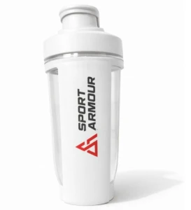 SPORT ARMOUR STYLE SHAKER 500ML WHITE