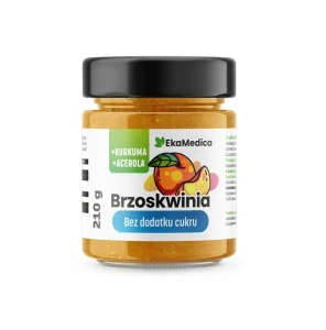 EKAMEDICA BRZOSKWINIA BEZ DODATKU CUKRU 210G