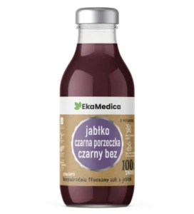 EKAMEDICA SOK JABŁKO CZARNA PORZECZKA BEZ 300ML