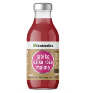 EKAMEDICA SOK JABŁKO DZIKA RÓŻA MALINA 300ML