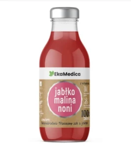 EKAMEDICA SOK JABŁKO MALINA NONI 300ML