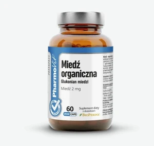 PHARMOVIT MIEDŹ ORGANICZNA 2MG 60KAPS