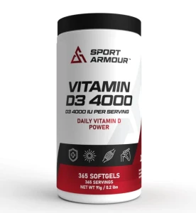 SPORT ARMOUR VITAMIN D3 4000 365 SOFTGELS