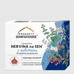 BONI FRATES NERVINA NA SEN Z MELATONINĄ 30TABL