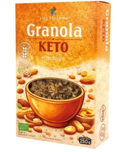 PIĘĆ PRZEMIAN GRANOLA KETO ORZECHOWA BEZGL BIO 250