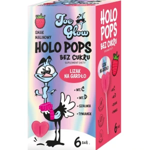 JOE GLOW HOLO POPS LIZAK SERCE 6SZT MALINA