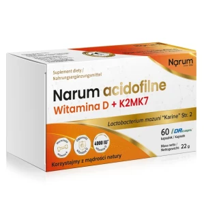 NARUM ACIDOFILNE WITAMINA D + K2MK7 60KAPS