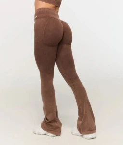 GYMBEAM SPODNIE DAMSKE BEZSZWOWE FIERCE BROWN
