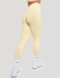 GYMBEAM LEGGINSY DAMSKIE LUMA BUTTER YELLOW