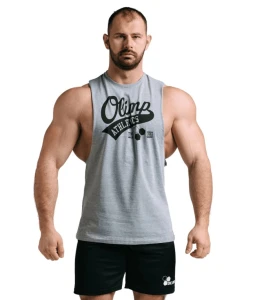 OLIMP MEN SLEEVELESS ATHLETICS GRAY