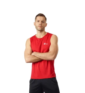 OLIMP MEN SLEEVELESS ATHLETICS RED
