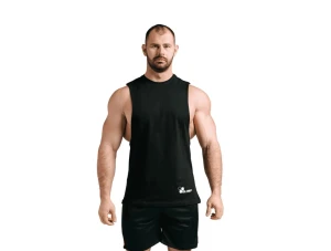 OLIMP MEN SLEEVELESS BASIC BLACK