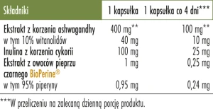 BIOWEN ASHWAGANDHA UMYSŁ SEN ENERGIA 120KAP