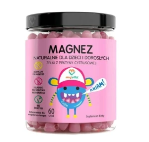 MYVITA ŻELKI NATURALNE MAGNEZ 60SZT