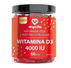 MYVITA ŻELKI NATURALNE D3 4000IU 60SZT