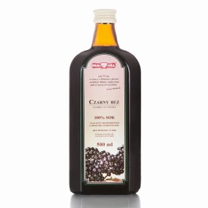 POLSKA RÓŻA CZARNY BEZ 500ML 100%