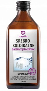 MYVITA SREBRO KOLOIDALNE NIEJONOWE 50PPM 250ML