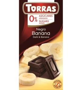 TORRAS CZEKOLADA GORZKA Z BANANAMI 75G
