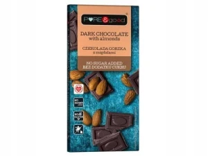 PURE&GOOD CZEKOLADA GORZKA Z MIGDAŁAMI 75G
