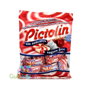 PICTOLIN CUKIERKI BEZ CUKRU WIŚNIOWO-ŚMIETANKOWE