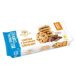 BERGEN DIET CIASTKA B/CUKRU Z KAWAŁKAMI