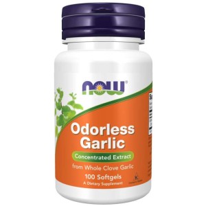 NOW ODORLESS GARLIC CZOSNEK 100 SOFTGELS
