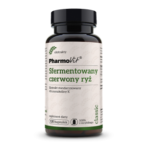 PHARMOVIT SFERMENTOWANY CZERWONY RYŻ 120 KAPS