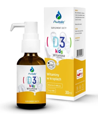 AVITALE WITAMINA D3 KIDS 400 Z LANOLINY OLIVE 30ML